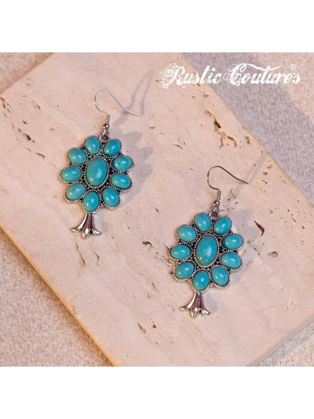 Rustic Western Jewelry Set for Women - Vintage Cowgirl Necklace & Earring Set
